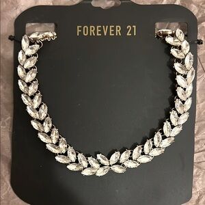 Forever 21 Rhinestone Statement Necklace